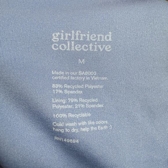 Girlfriend Collective Mid-Rise Rib Leggings Lake Blue Legging Size Medium - Picture 4 of 4